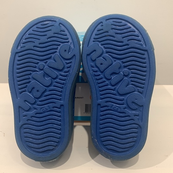 Native Jefferson shoes victoria blue/transparent size C5. - Picture 3 of 4
